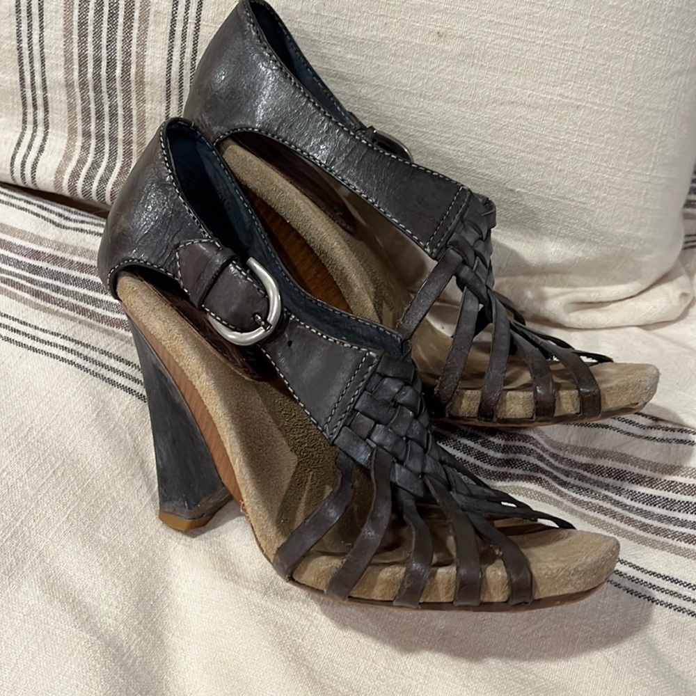 Sam Edelman Sahara Leather Heeled Sandals - Size 7.5